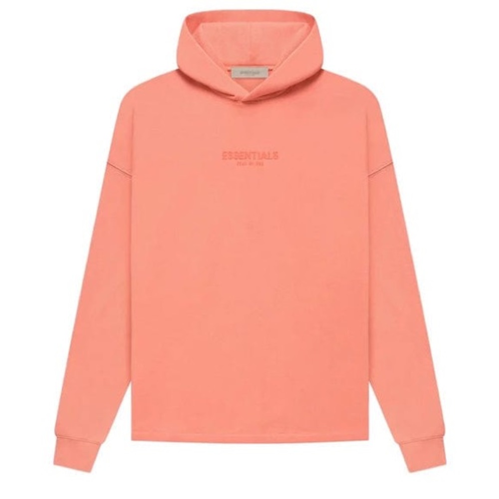 FEAR OF GOD ESSENTIALS RELAXED HOODIE CORAL